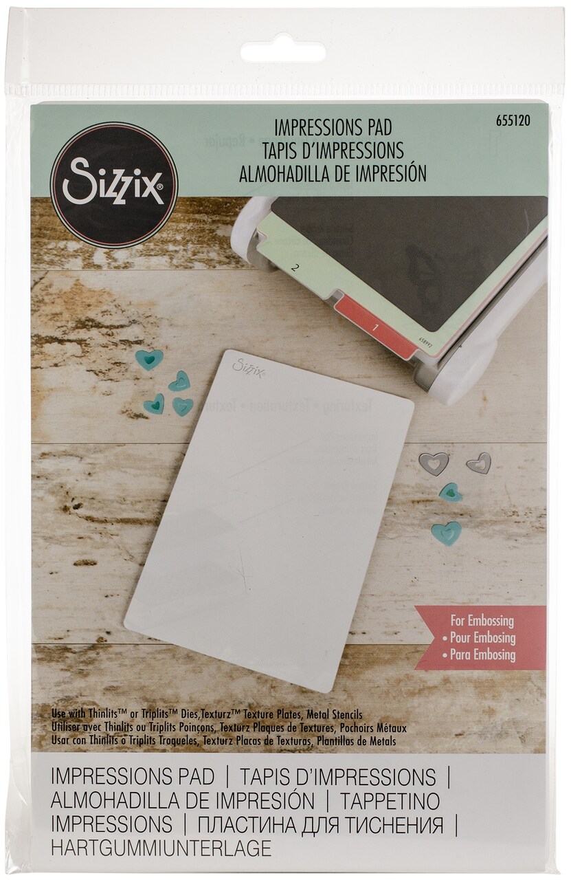 Sizzix BIGkick/Big Shot/Vagabond Texturz Impressions Pad-8.875"X5.875"X.125"